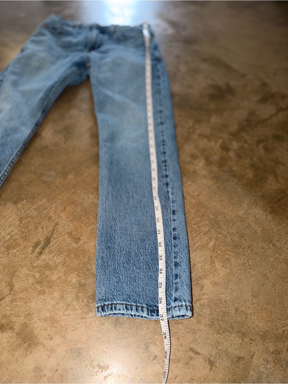 Levi’s 502 Taper Jeans Men’s W30 L30 Light Wash Denim Classic Cotton - Picture 6 of 14